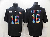 Nike San Francisco 49ers #16 Joe Montana Multi-Color Black Crucial Catch Vapor Untouchable Limited Jersey,baseball caps,new era cap wholesale,wholesale hats